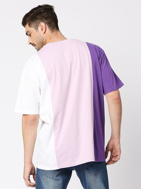 Blamblack Multi Cotton Comfort Fit Colour Block Tee