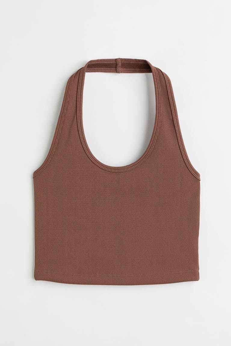 Divided Brown Top