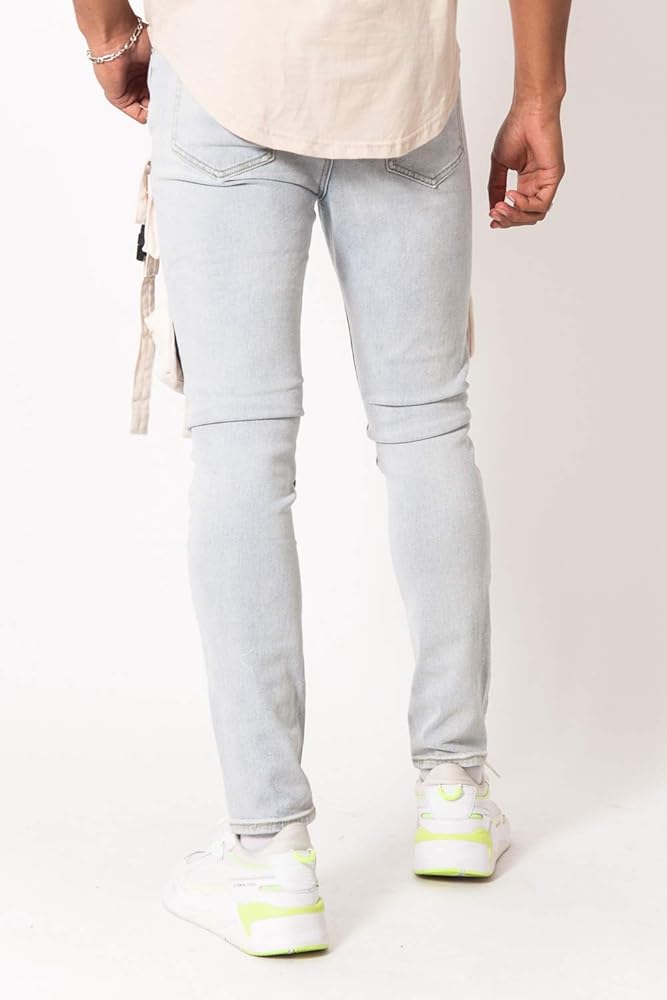 Sixth June Blue Tactical Pocket Jeans