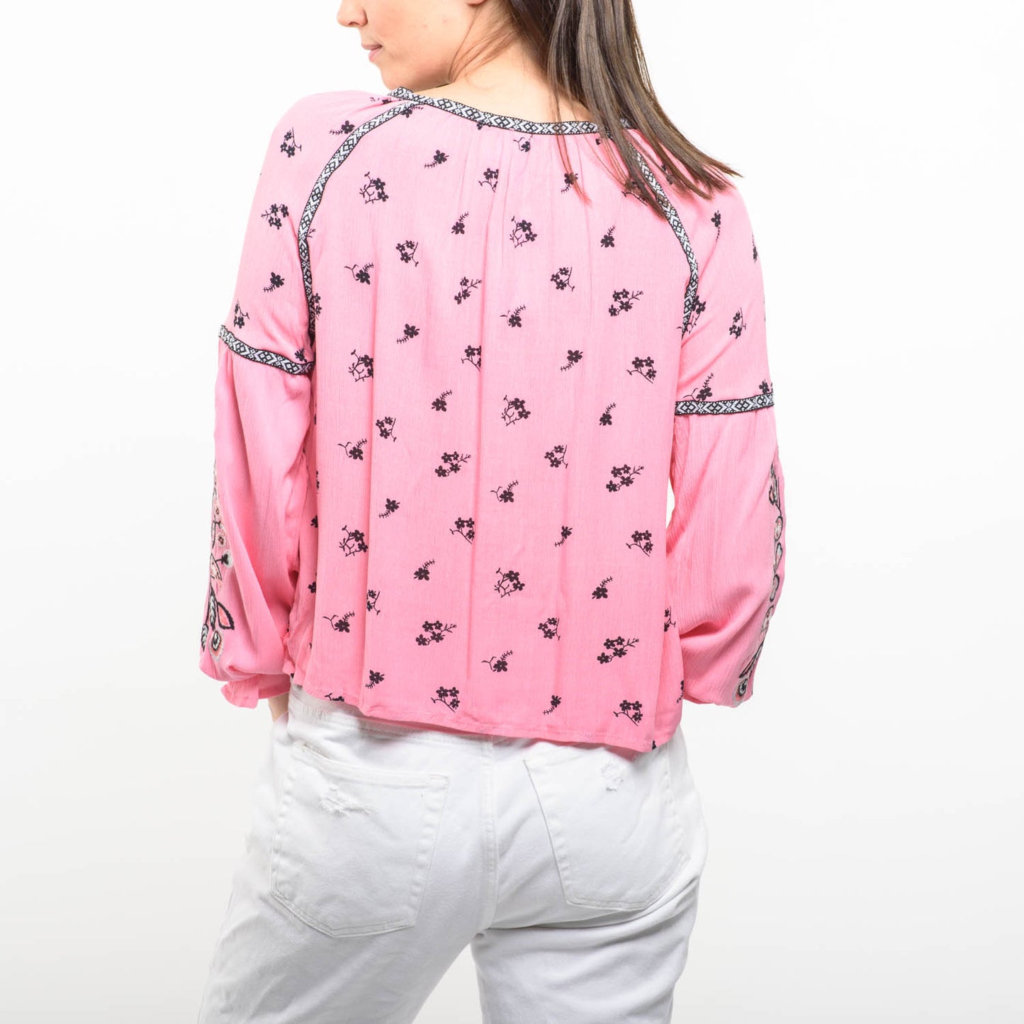 H&M boho embellished top