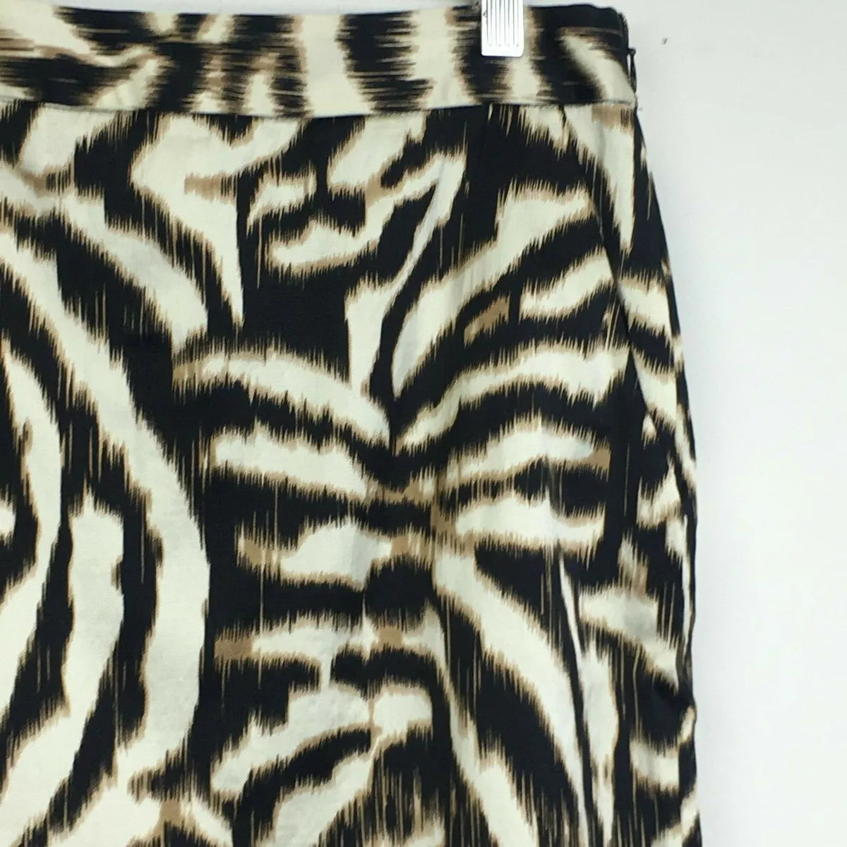 Ann Taylor Black Tan Cream Animal Print Skirt