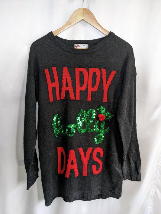 Atmosphere Black Christmas Sweater