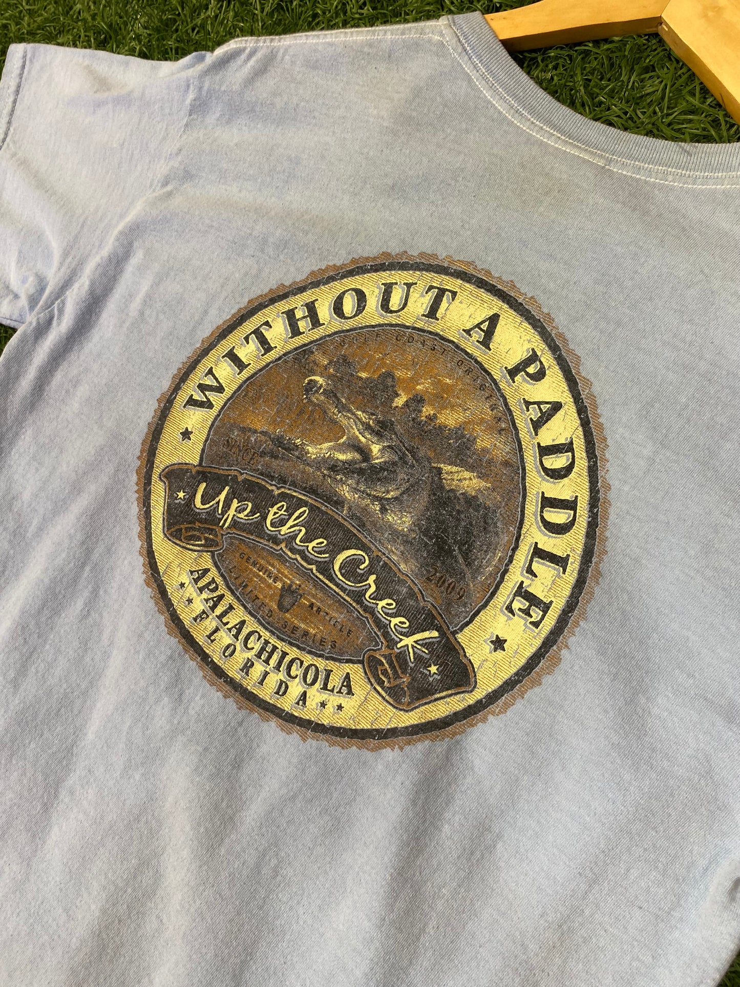 Without A Paddle Up The Creek Vintage Tee