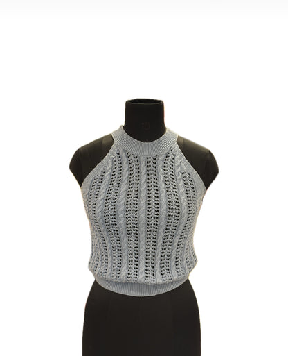 Crotchet Blue Top