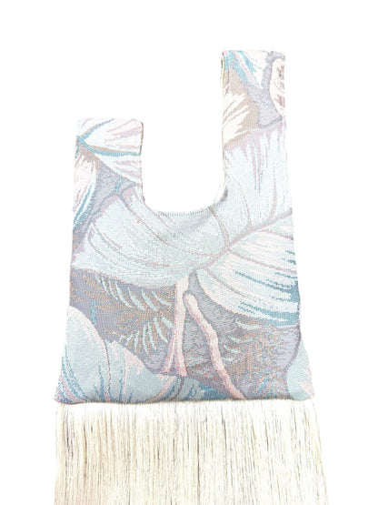 Blue Willow Fringe Bag