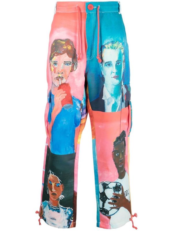 KidSuper Printer Faces Trousers