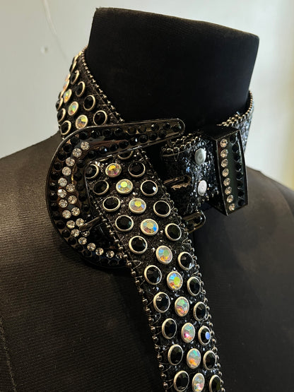 Rhinestone Studded Belt