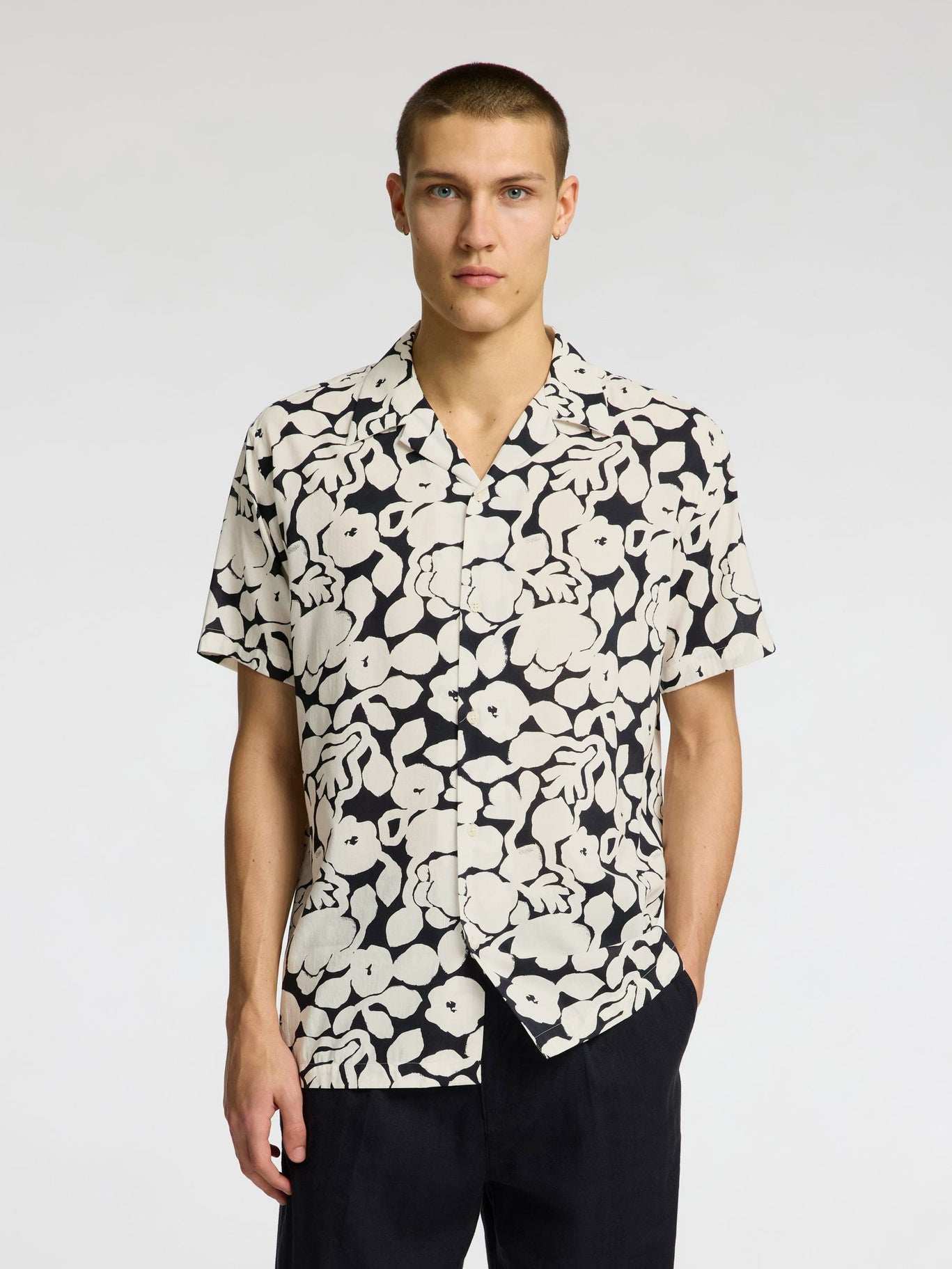 Selected Homme Black and White Shirt