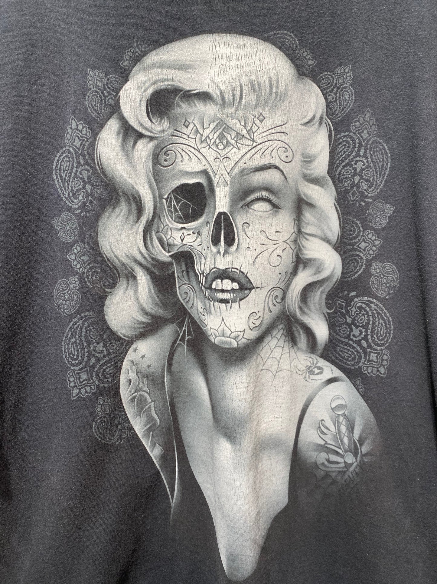 marilyn monroe skull Tee