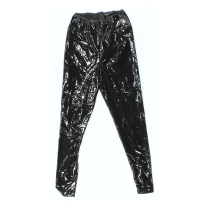 Prettylittlething Black Leather Pant