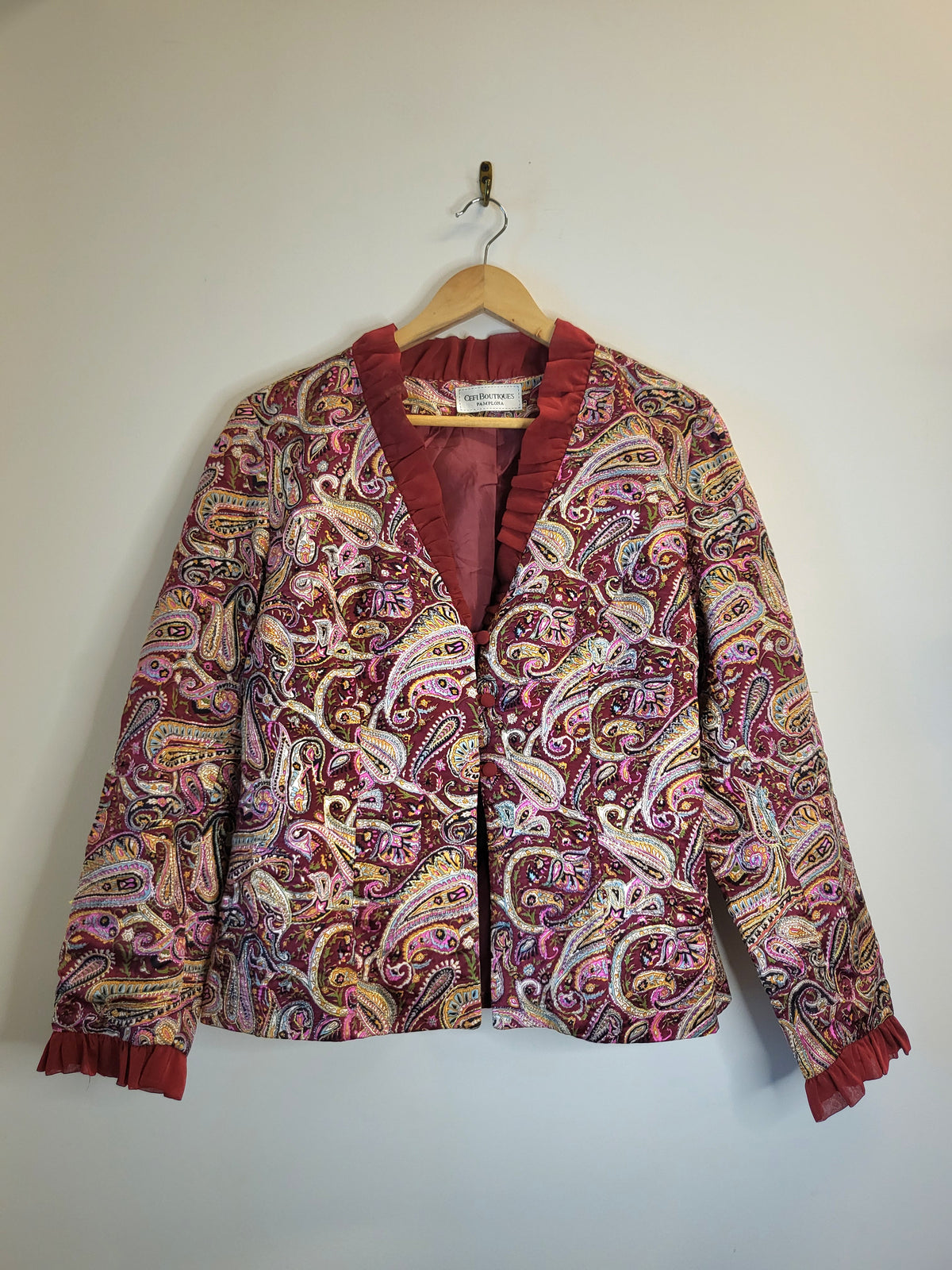 Burgundy Cocktail Jacket