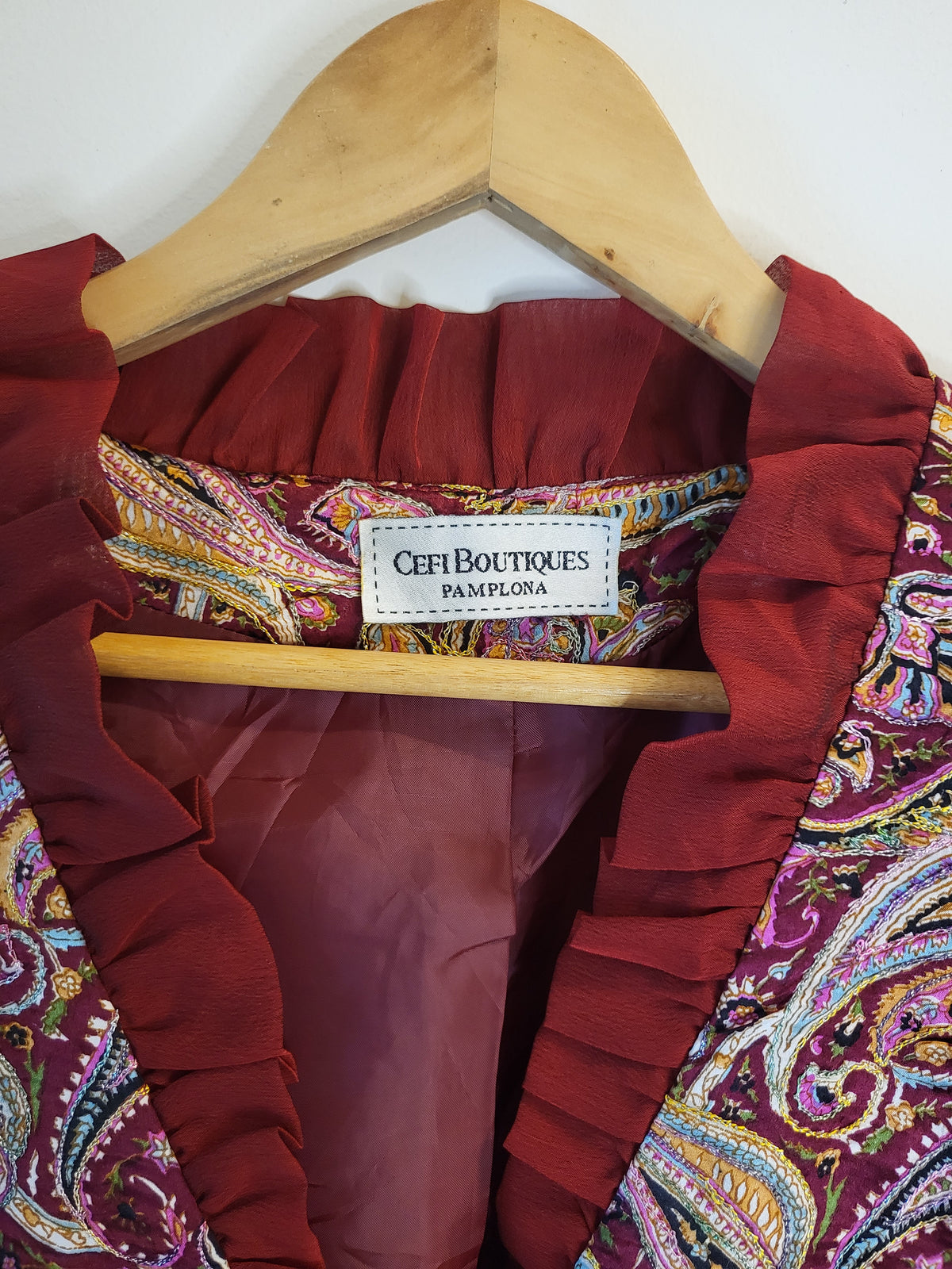 Burgundy Cocktail Jacket