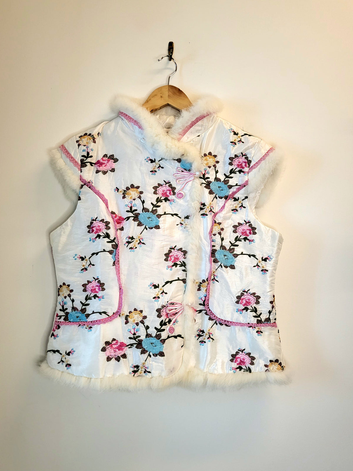 Cherry Blossom Cheongsam Vest