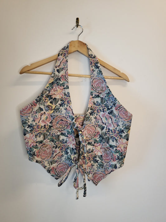 Jacquard Halter Waistcoat