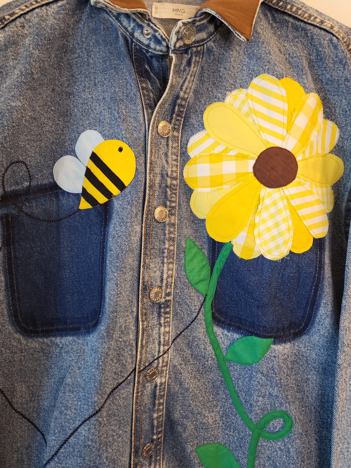 Mango Bumblebee Denim Jacket