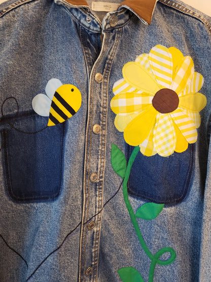 Mango Bumblebee Denim Jacket