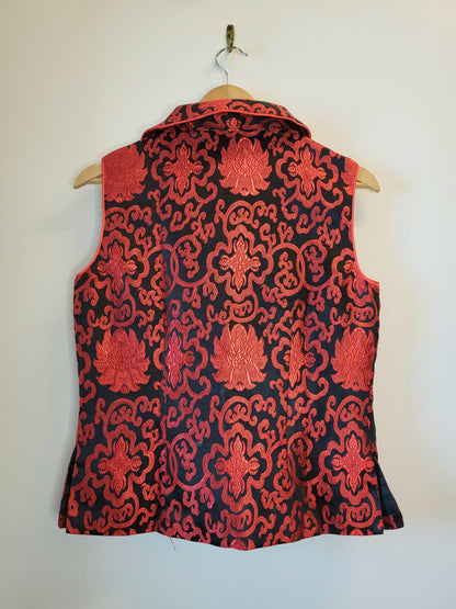 Vintage Tangyu Brocade Vest