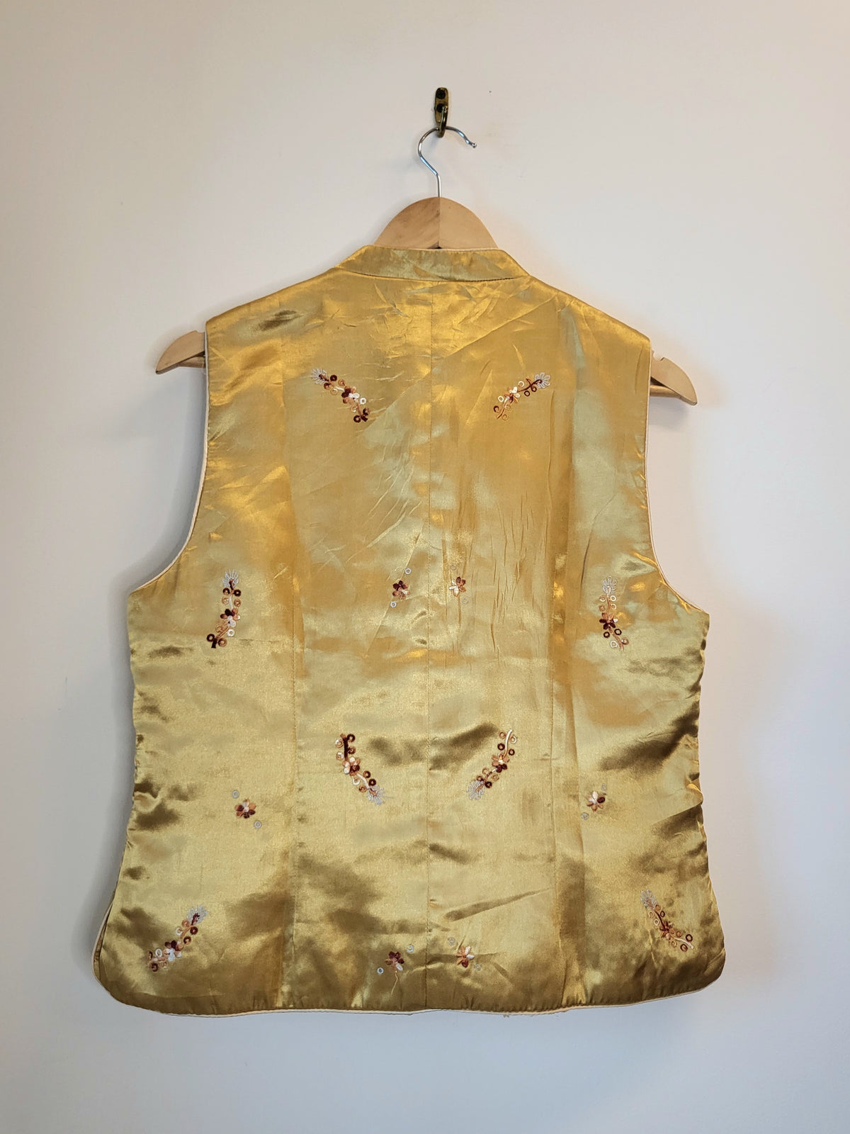 Gold Satin Vest