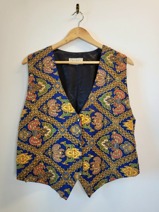 Royal Blue Beaded Vest
