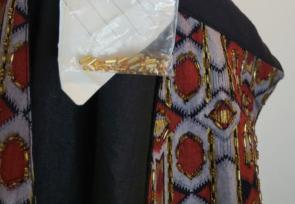 Beaded Geometric Vest