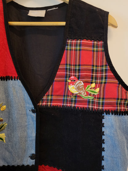 Patchwork Bird Vest