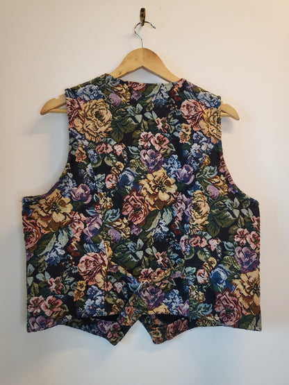 Jacquard Floral Vest
