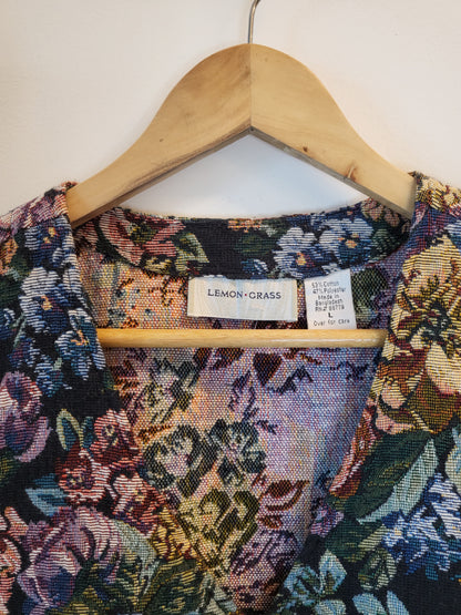 Jacquard Floral Vest