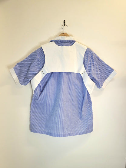 Pinstripe Shirt with Attached Harness