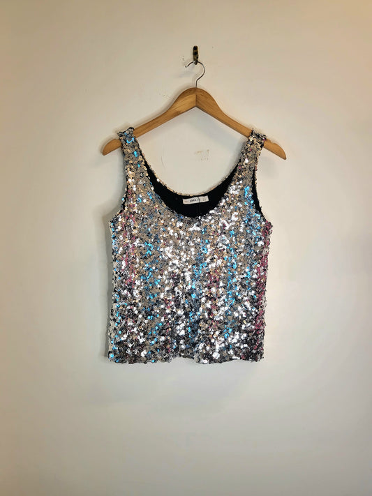 Zara Sequin Top