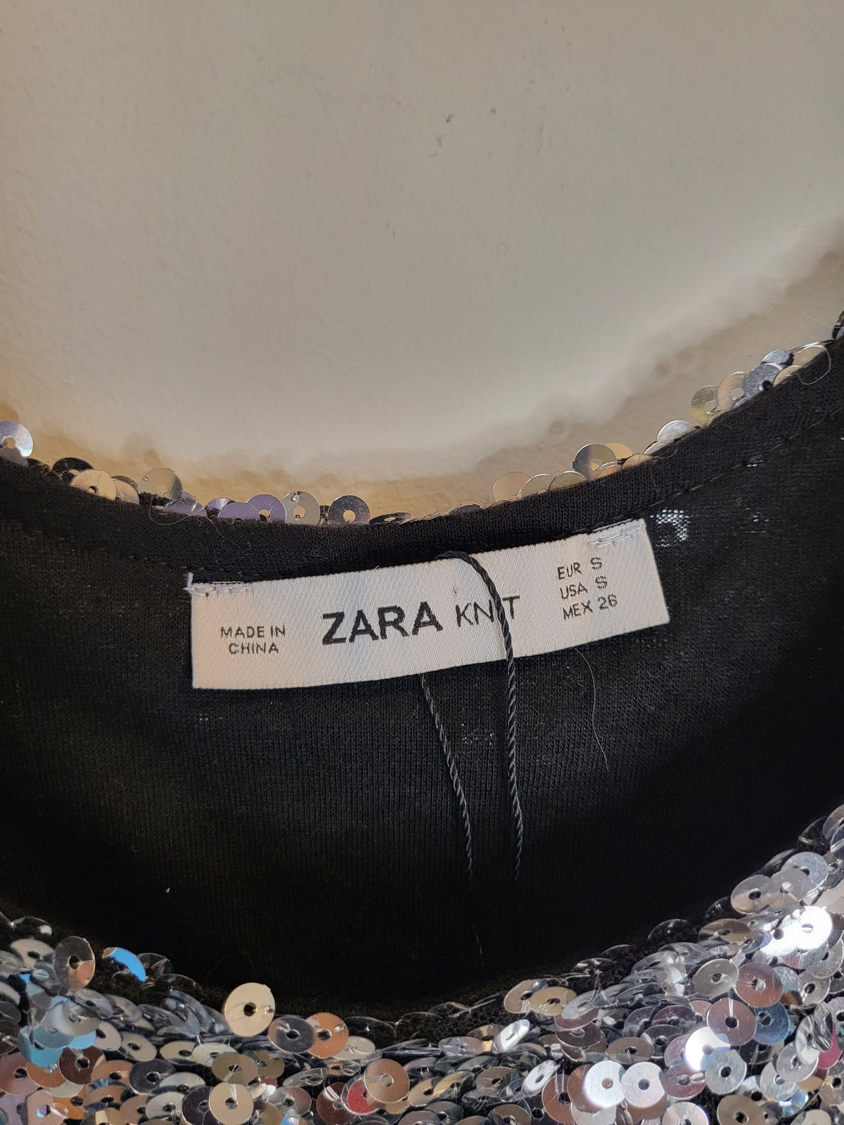 Zara Sequin Top