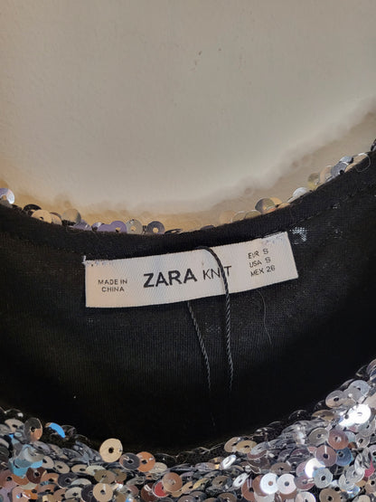 Zara Sequin Top
