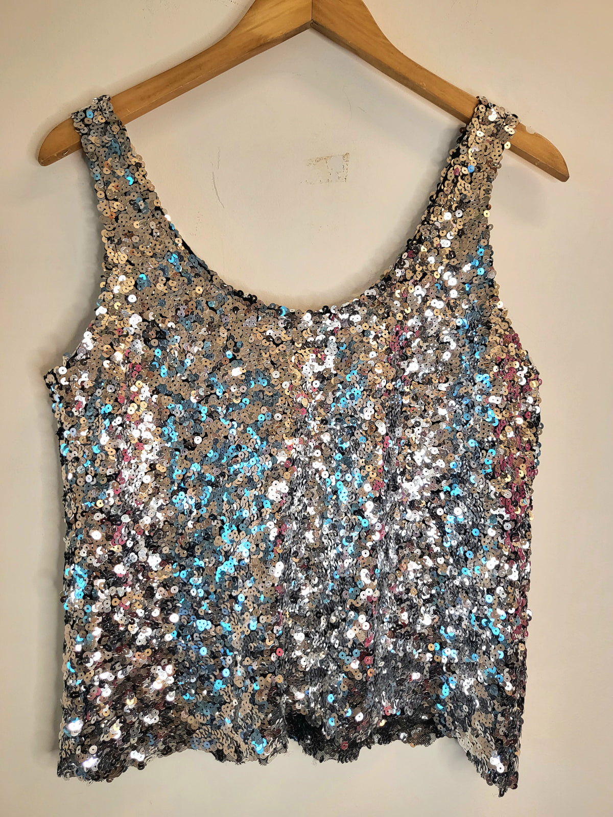 Zara Sequin Top