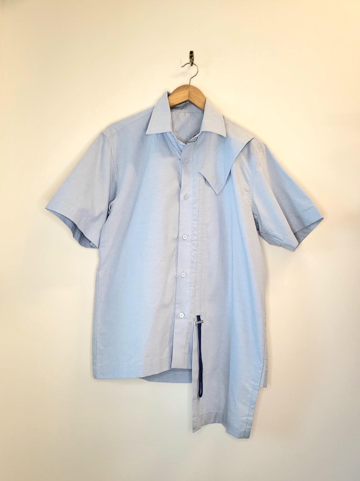 Asymmetric Blue Shirt