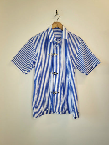 Striped Blue and White Cotton Shirt