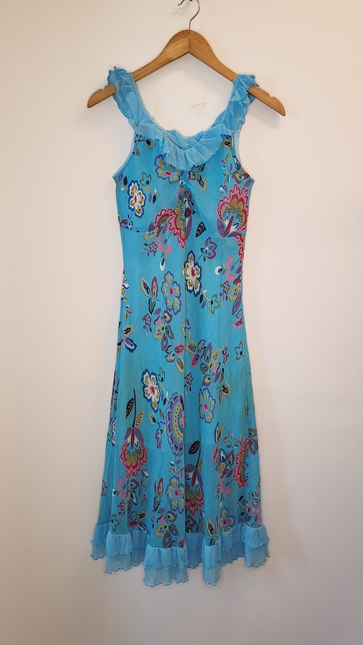Y2K Ruffle Midi Dress
