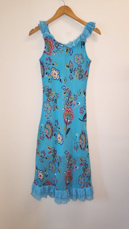 Y2K Ruffle Midi Dress
