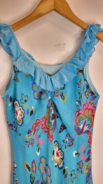 Y2K Ruffle Midi Dress