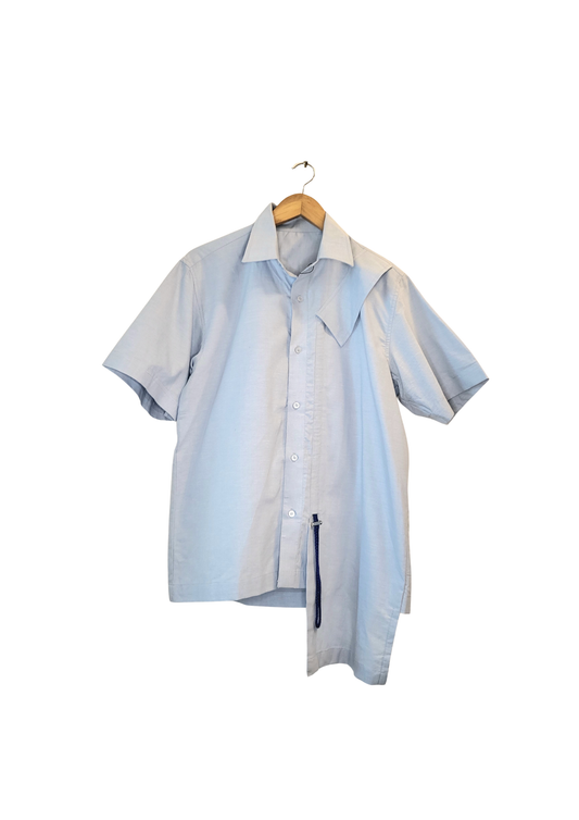 Asymmetric Blue Shirt