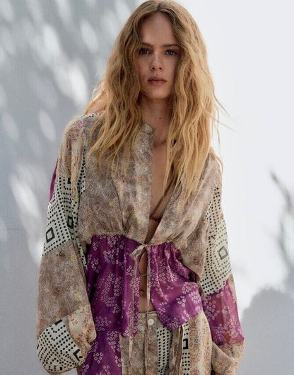Zara Patchwork Boho Co-ord Set