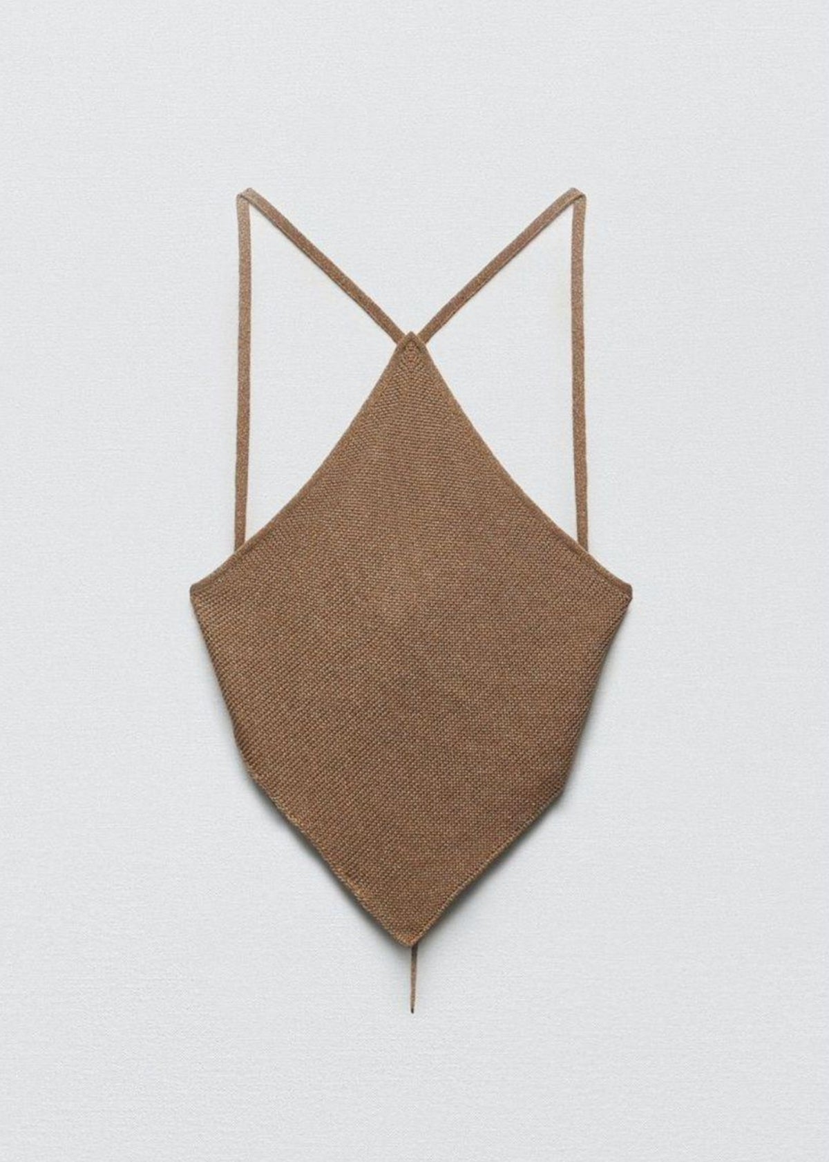 ZARA Metallic Halter Tie-up Top