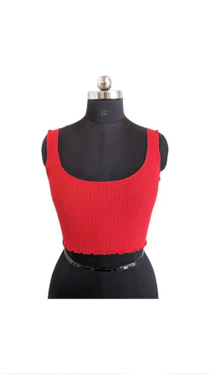 Tiger Mist Red Crop Top