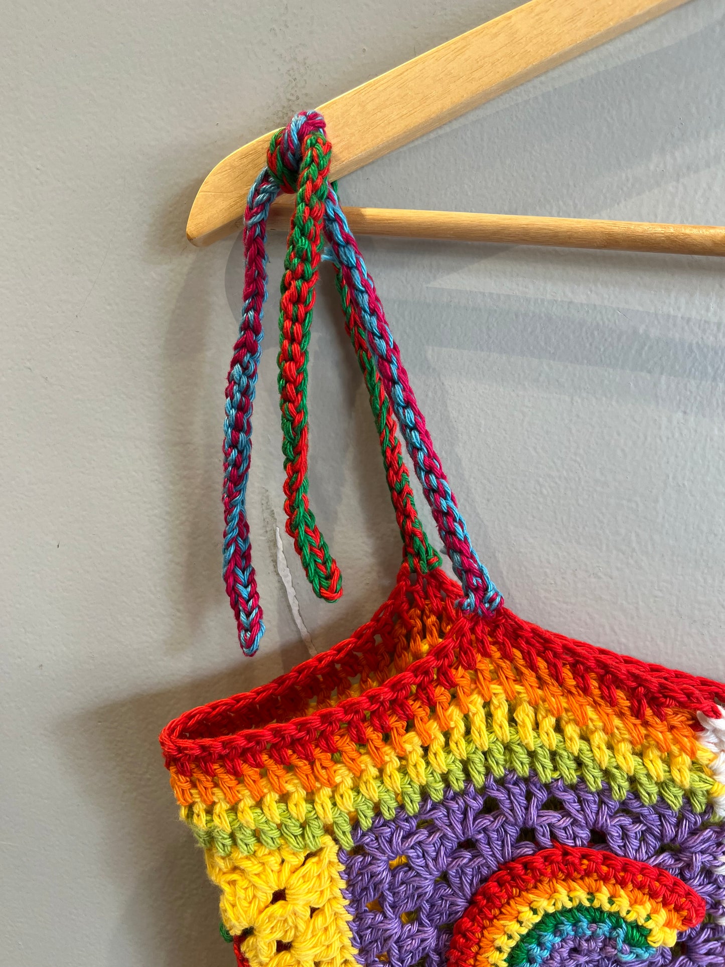 Rainbow Dreams Crochet Crop Top