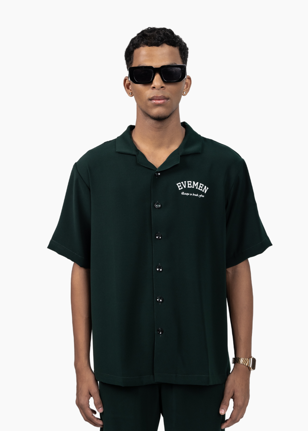 Evemen Green Bowling Shirt