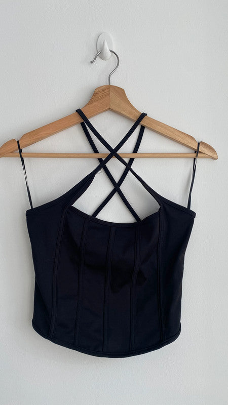 Bershka Strappy  Black Corset