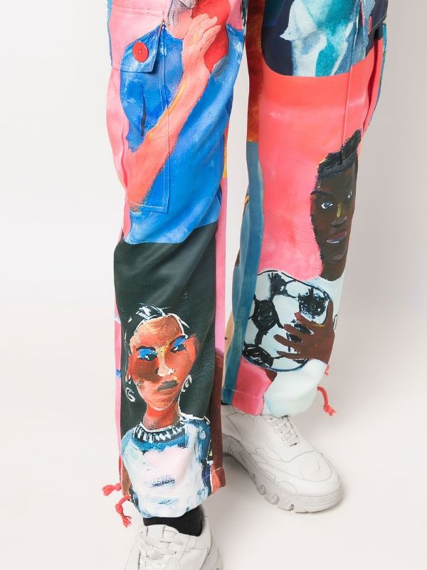 KidSuper Printer Faces Trousers