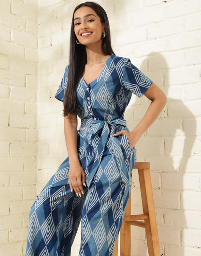 Fabindia Cotton Printed Jumpsuit