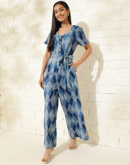 Fabindia Cotton Printed Jumpsuit