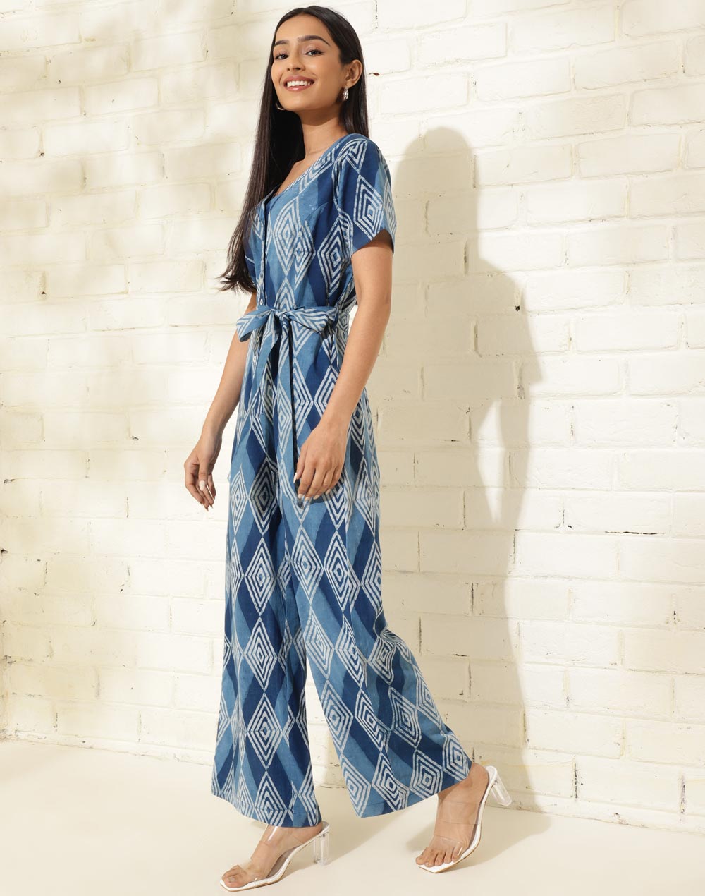 Fabindia Cotton Printed Jumpsuit