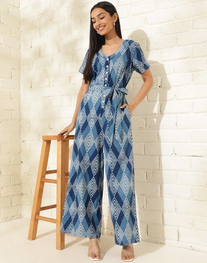 Fabindia Cotton Printed Jumpsuit