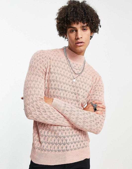 Asos Bolongaro Trevor Knitted Jumper Pink Sweater